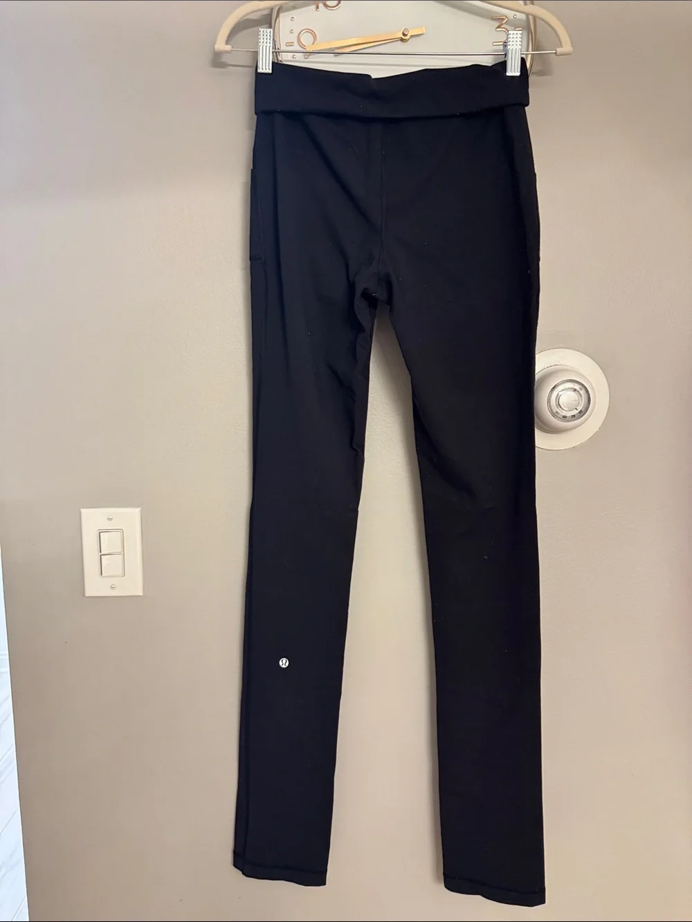 lululemon athletica Black High-Rise Leggings with Drawstring